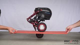 Ascento  The TwoWheeled Jumping Robot  Adaptive Leg [upl. by Artaed]