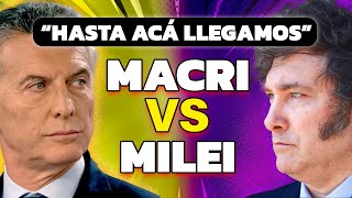 ENFRENTADOS  Mauricio Macri vs Javier Milei quotHasta acá llegamosquot [upl. by Velma]