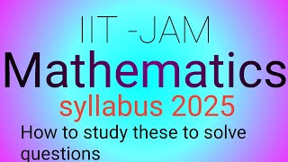 IIT JAM Mathematics syllabus and refrence book 📕📕📕📕 [upl. by Pollak]