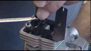 How to set the valve clearance on a four stroke RC engine [upl. by Acilgna]