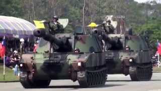 2014全民國防湖口基地開放 ROC ARMY M109A2 selfpropelled howitzer 自走砲車分列式 [upl. by Iduj]