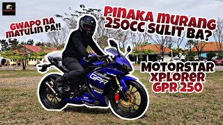 MOTORSTAR XPLORER 250 REVIEW  ROAD TEST  WALK AROUND  GPR 250  BIKE REVIEW [upl. by Eednac960]