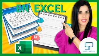 ✅ Crea tu CALENDARIO AGENDA en Excel 👉 sin macros paso a paso [upl. by Enirehtahc686]