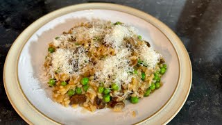 Porcini Mushroom amp Pea Risotto [upl. by Ssor61]