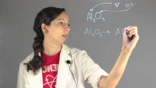 Equation for the Electrolysis of Molten Al2O3  Chemistry Lessons [upl. by Nipahc]