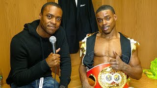 EXCLUSIVE Errol Spence LOCKER ROOM on TKO WIN vs Kell Brook [upl. by Leibarg455]