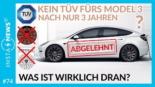 ElektroautoNews 74  Tesla Model 3 fällt durch die TÜV Hauptuntersuchung [upl. by Letha]