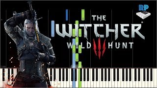 The Witcher 3  Priscillas Song  Synthesia Piano Tutorial [upl. by Lontson383]