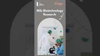 MSc Biotechnology at UlsterUniversityOfficial studyuk biotechnology science biology studygram visa [upl. by Enitnatsnoc]