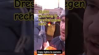 50000 Menschen in Dresden gegen recht 🔥 🇩🇪 Dresden afd shorts gegenrechts [upl. by Kaslik]