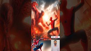 Spider man fight Red monster To save his son avengers marvel shorts [upl. by Pantheas533]