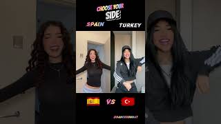 Countries accepting Dance Combat challenge Spain vs Turkey [upl. by Eenat]