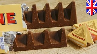 Toblerone changed the shape of its chocolate bars so now everyone gets less chocolate  TomoNews [upl. by Silvan524]