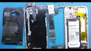 فتح وتشريح سامسونج samsung a5 2017 a520f open teardown [upl. by Hailahk]