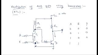 AND gate  Realization using Diode and transistor  PDC  Lec95 [upl. by Pinter]