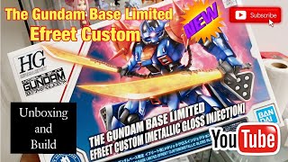 The Gundam Base Limited Edition Efreet Custom Unbox amp Build [upl. by Olcott]