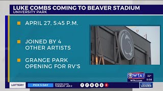 Luke Combs bringing 2024 tour to Beaver Stadium [upl. by Adnema]