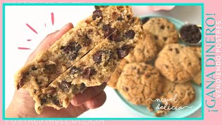 🍪 GALLETAS con CHISPAS de chocolate para VENDER 🍪 Receta de GALLETAS de LEVAIN BAKERY de NEW YORK [upl. by Vickey]