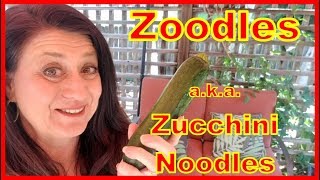 Zoodles Made Easy aka Zucchini  Courgette Noodles [upl. by Lynnworth]