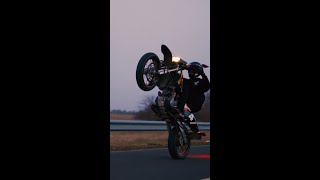 DRZ400SM wheelie [upl. by Einavoj]