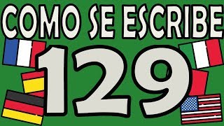 Como se Escribe el Número 129 [upl. by Ahsac]