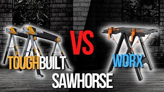 🧰ToughBuilt Adjustable Sawhorse VS WORX Work Table Sawhorse  Best Table Saws Review [upl. by Diandre]