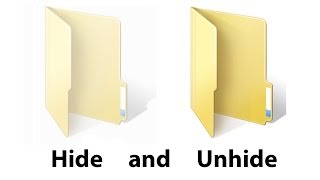 How to Hide and Unhide Folder in Windows 7 8 XP  by King Tutorials [upl. by Cybil]