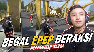 Reaction DAFFA 25 Solo Vs Squad Cuma Pake Parang Scythe Only  Hoki Parah [upl. by Annoiek]