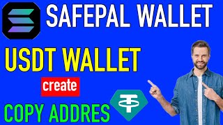 How to create usdt trc20 wallet in safepal  Add usdt in safepal  copy usdt address in safepal [upl. by Ydnab]