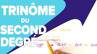 Etudier le signe dun trinôme 1  Première [upl. by Adnolrehs]