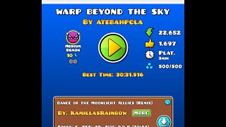 WARP BEYOND THE SKY MEDIUM DEMON Geometry Dash [upl. by Pip]