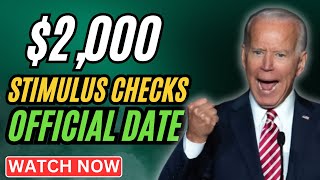 Official Date is Selected 2000 Stimulus Checks For Social Security SSI SSDI VA [upl. by Adnana]