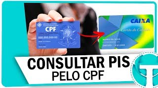 Como consultar o número do PIS pelo CPF na internet [upl. by Aleina]