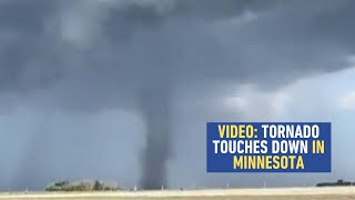 VIDEO Tornado Touches Down in Minnesota [upl. by Reste]