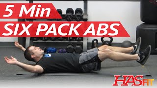 6 Pack in 5 Minutes  Ab Exercises Workout Class by Freddie  How to get a 6 pack fast HASfit [upl. by Alysia]