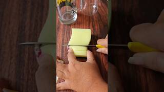 DIY Sponge Scrubber Hack For Bottle Cleaning shorts [upl. by Dez606]