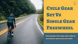 Cycle Gear Set Vs Single Gear Freewheel  Cost Efficient Option Almost Zero Maintenance [upl. by Oalsecnew]