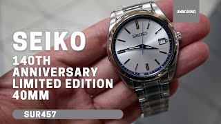 Seiko 140th Anniversary Limited Edition 40mm SUR457 [upl. by Ayital]