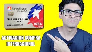 Activar Cuenta Rut Visa Debito Compra Internacional 2019 [upl. by Cyprian]