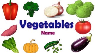 Vegetables Name  सब्जियों के नाम vegetables in Hindi and English with pictures [upl. by Nylirac]