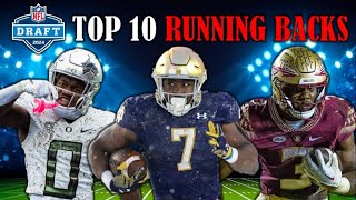 The 10 Best Running Backs in the 2024 NFL Draft I PreCombine Big Board [upl. by Arratoon560]