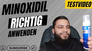 Richtiges Anwendung von Minoxidil und Dermaroller Testvideo [upl. by Kiyoshi]