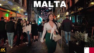 Paceville Malta St Julians nightlife walking tour 1 [upl. by Ribble606]