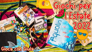 GIOCHI da tavolo per lESTATE 2022  Gioca con Giula [upl. by Kurtz]