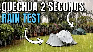 TUTORIAL  How to install amp fold the 2 SECONDS EASY TENT  DecathlonQUECHUA [upl. by Yonita]