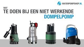 Dompelpomp kantelen  Wat te doen bij een niet werkende dompelpomp [upl. by Ykcaj]