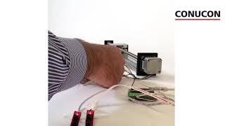 NEMA BLDC Motor Steuerung mit Linearführung und Endstops [upl. by Annabelle]