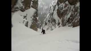 Dolomites steep skiing  Val Scura del Sassongher [upl. by Burger407]