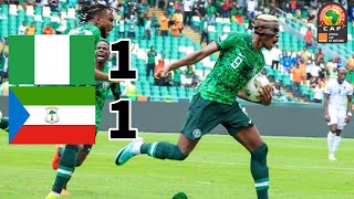 Nigeria Vs Equatorial Guinea 1  1 Highlights AFCON [upl. by Schear]