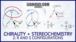 R and S Configuration Using Cahn Ingold Prelog Priority Rules Leah Fisch [upl. by Yekcim]